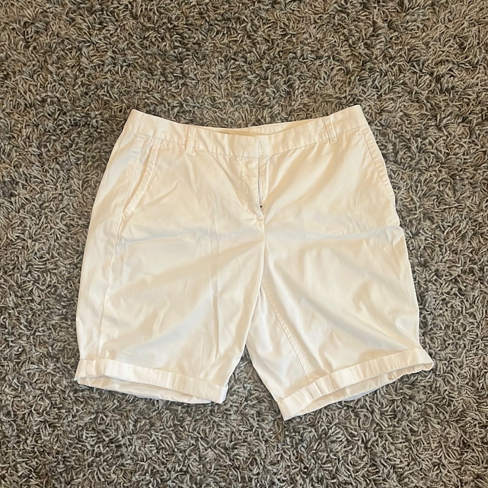 White J. Crew Bermuda shorts